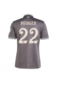 Real Madrid Antonio Rudiger #22 Jalkapallovaatteet Kolmaspaita 2024-25 Lyhythihainen